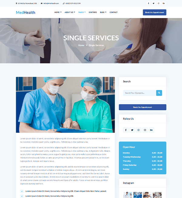 Single Services Page